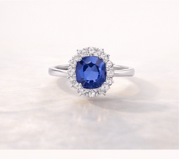 Gemstone jewel with diamonds